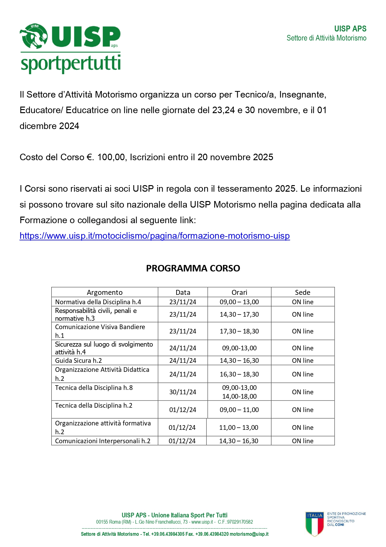 Corso Istruttore Motorismo page-0001