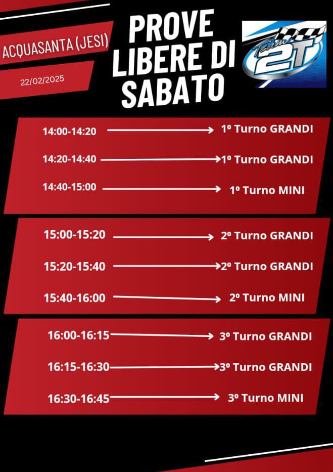 PROVE LIBERE DEL SABATO