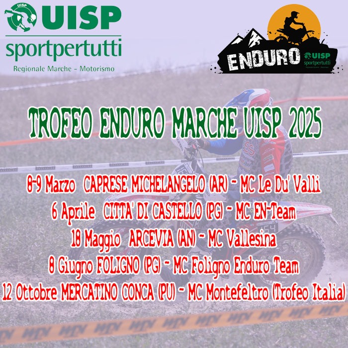 calendario enduro uisp marche 2025